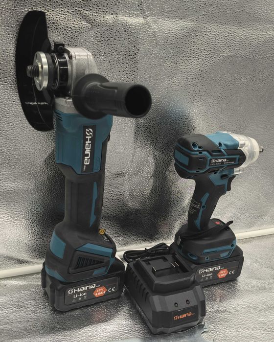 Set scule electrice santier – Flex + Cheie Impact 62V!