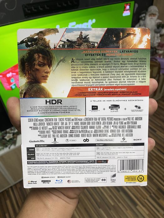 Blu-ray Monster Hunter 4K+2D steelbook