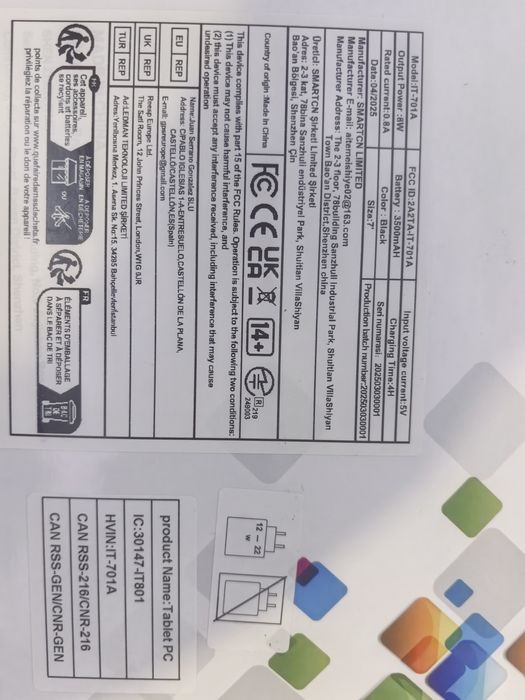 Tablets PC ATMPK 701A