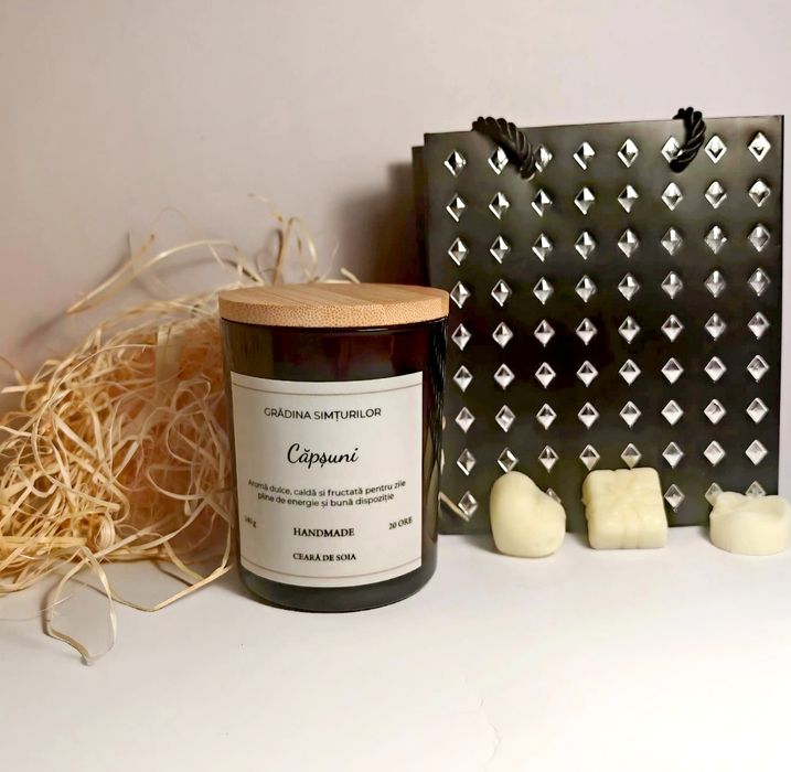 Lumânare parfumată din ceară de soia - handmade - 140 gr