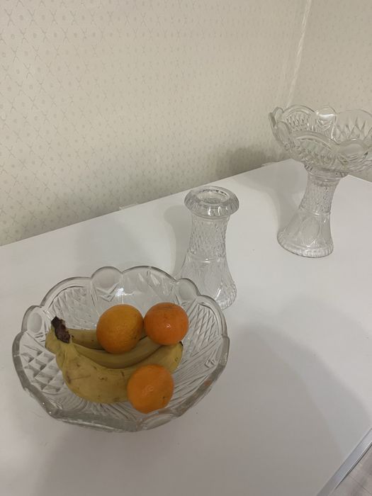 Ваза хрустальная 2 штуки