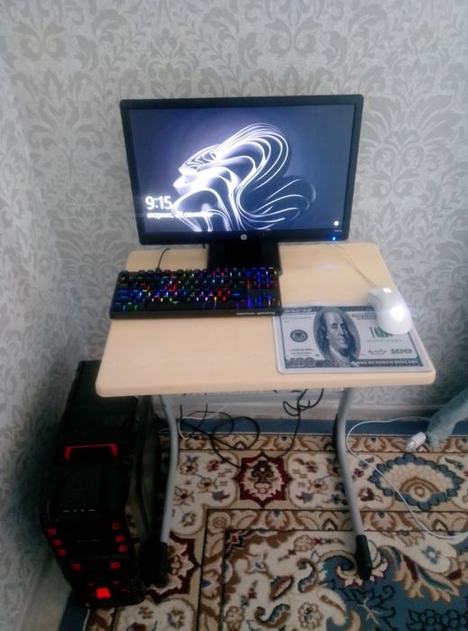 Игровой ПК + монитор HP + клавиатура + мышь —120 000т