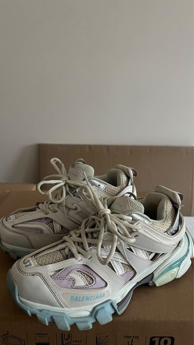 Balenciaga Track white/blue edition 37