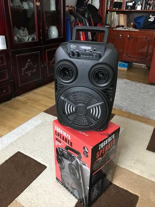 Boxa Portabila Wireless, Lumini LED, Acumulator 3000Mah , Microfon