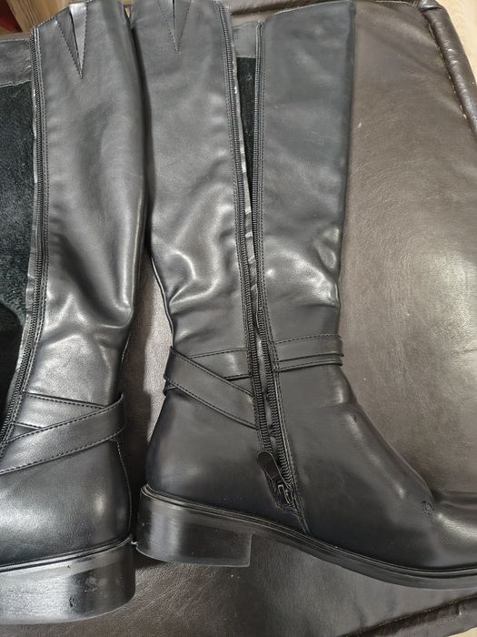 Дамски ботуши с мека вата 37р-р, 40лева, изкуствена еластична кожа