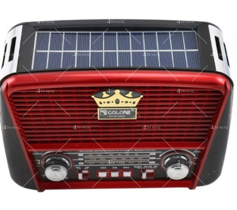 Преносимо радио със соларен панел и музикална система  F-RADIO15