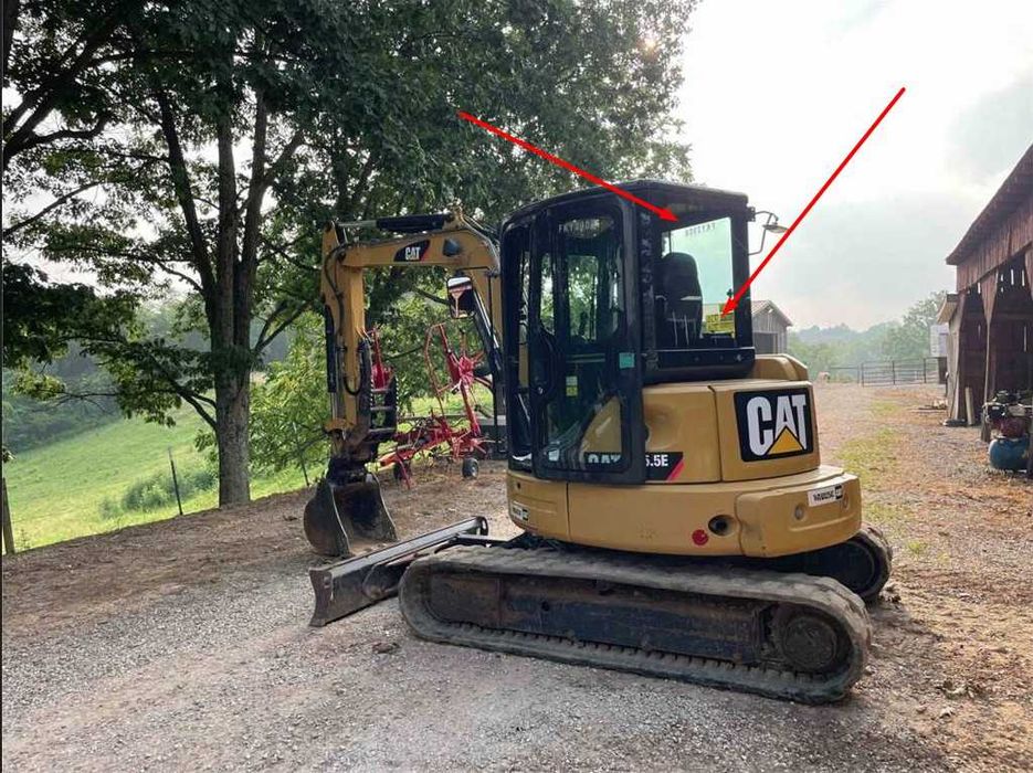 Parbriz/Geam/Luneta pt CATERPILLAR 304E2CR,303.5E2CR,304DCR,305DCR