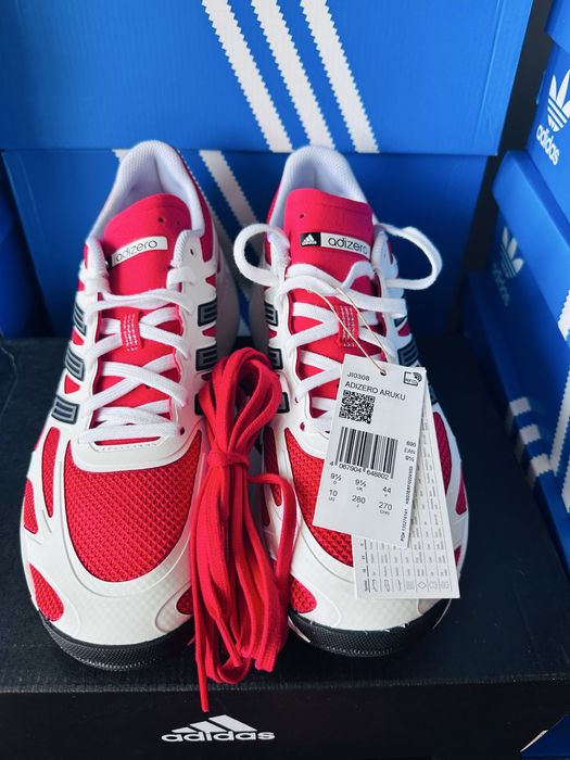 *Чисто Нови* Adidas Adizero Aruku *Cloud White & Pure Ruby*