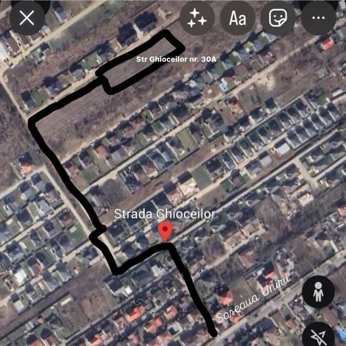 Lot teren 500mp de vanzare intravilan in Petresti Corbeanca