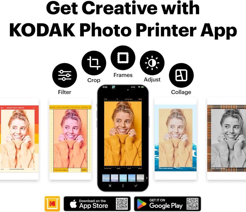 Фотопринтер KODAK Dock Plus 4x6 за телефон