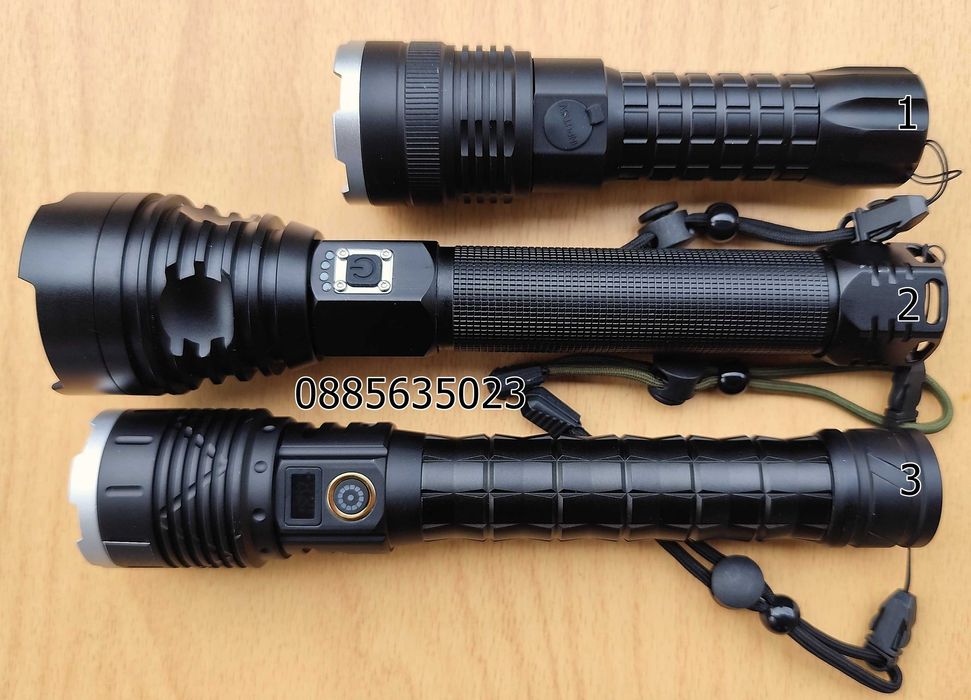 Мощен прожектор P90 POLICE 900000W/ 3 модела /