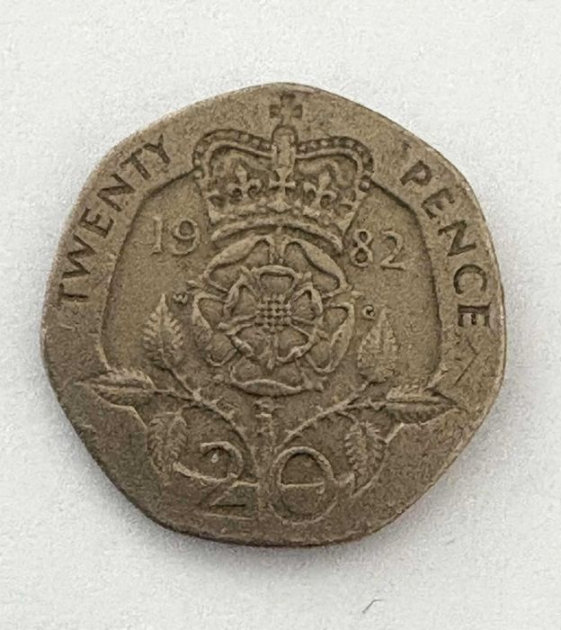 Монета - Twenty pence 1982 г