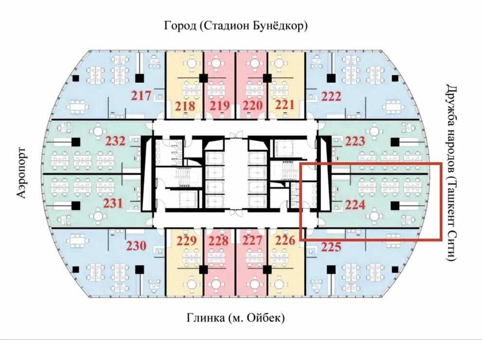 Яккасарай, Piramit Tower  1/15/47  92м2. Приобретите по ТОП цене ;