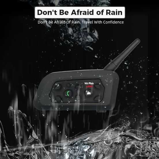 Интерком V6 Plus Motorcycle Helmet Wireless Intercom