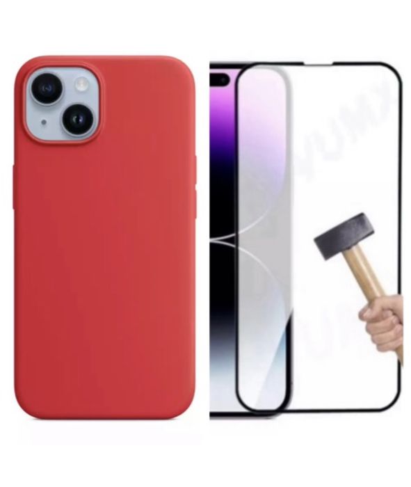 Iphone 13/14/15/16E/17/18 PRO MAX Husa X LEVEL Slim Catifea +Folie Sticla