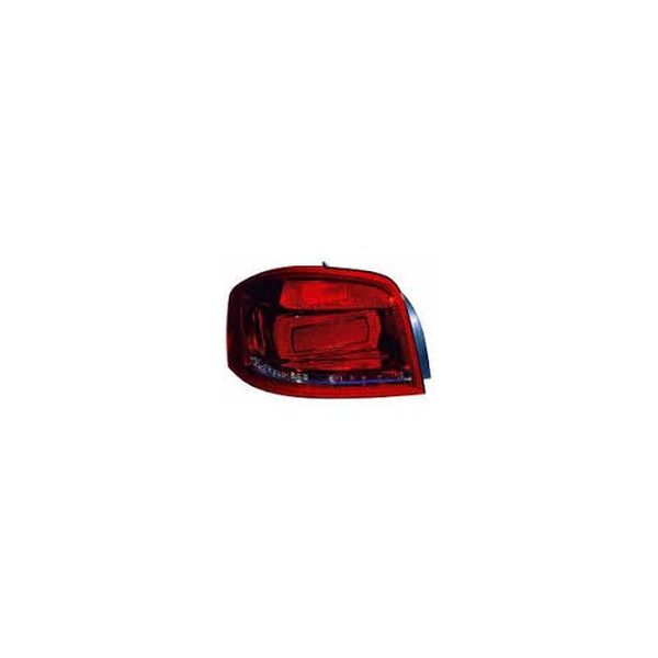Stop spate lampa Audi A3 (8p), 04.08-10.12, 3 Usi, omologare ECE, spate, cu suport bec, carcasa rosie, 8P3945095, stanga/dreapta