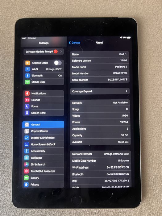Apple Watch Series 7 + iPad mini 4 Cellular + iPad 4
