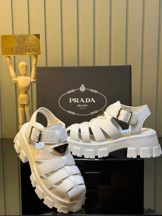 Sandale dama alb black