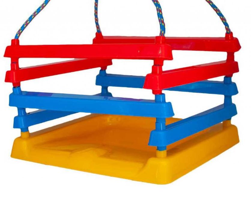 Детска люлка със закрепващи въжета и метални халки