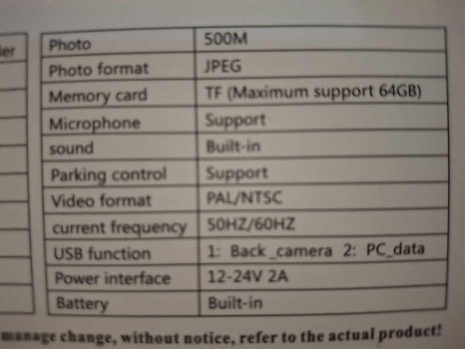 Camera auto 3 in 1 360 grade, Camera marsalier-interior, FULL HD, Nigh