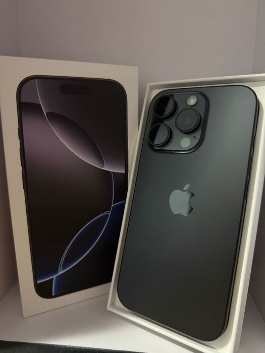 Vând iPhone 16 Pro 1TB – Black Titanium – 10/10