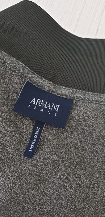 Armani Jeans AJ Pique Stretch Cotton  S / НОВО! ОРИГИНАЛ Мъжка Тениска