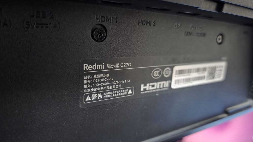 Монитор Xiaomi Redmi 27 QBC-RG IPS 165hz