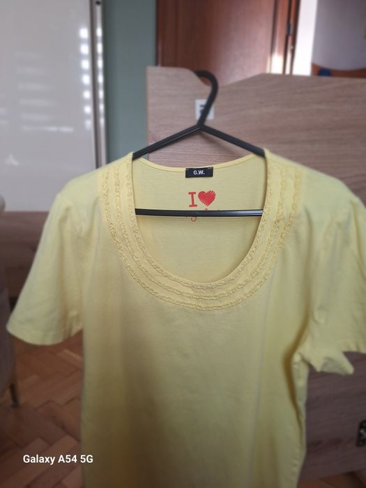 Лот от 5 бр.дамски тениски,размер L,100%памук