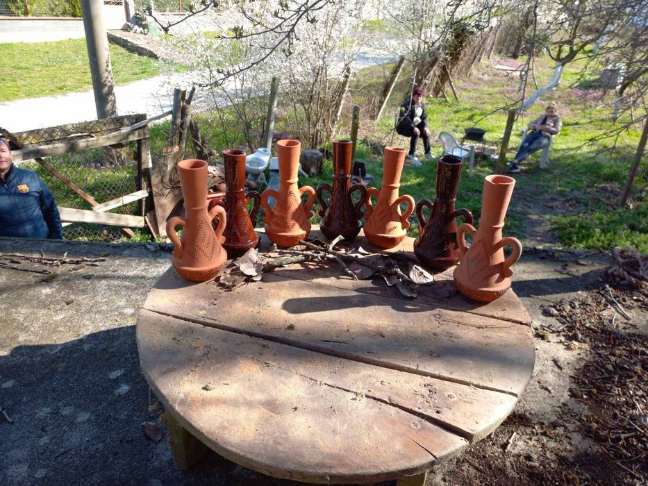 Глинена ваза/свещник