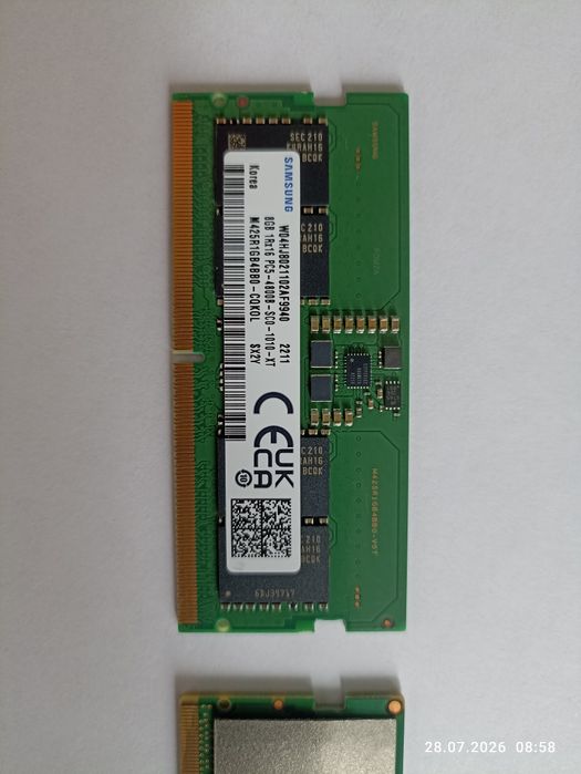 Продам оперативную память ddr5 8gb