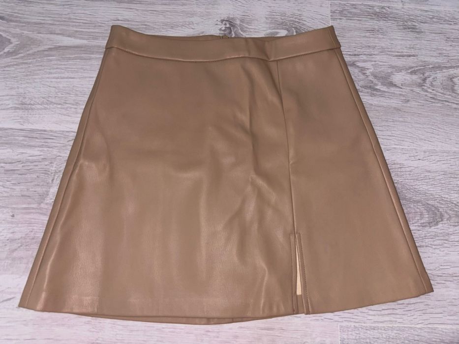 Fusta crem din piele ecologica, marimea 36