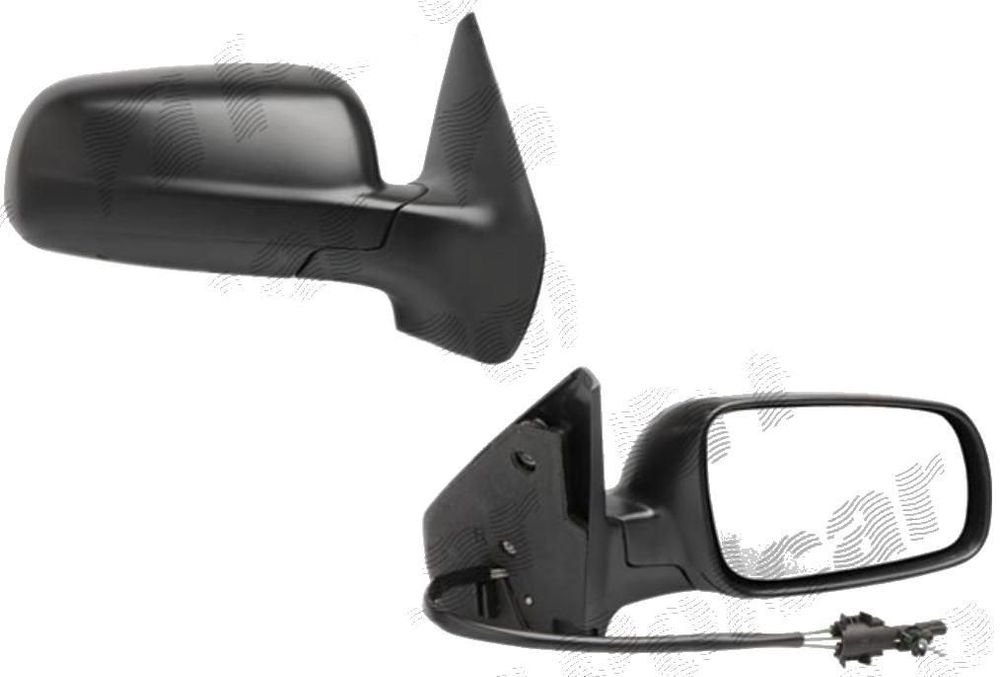 Oglinda exterioara Vw Bora (1J5/1Jm), 10.1998-11.2005, Vw Golf 4 (1J) 08.1997-09.2006, Dreapta, Crom, manuala, prin cablu, Fara incalzire, carcasa neagra, Convex, View Max, 9541523M, Model Mare