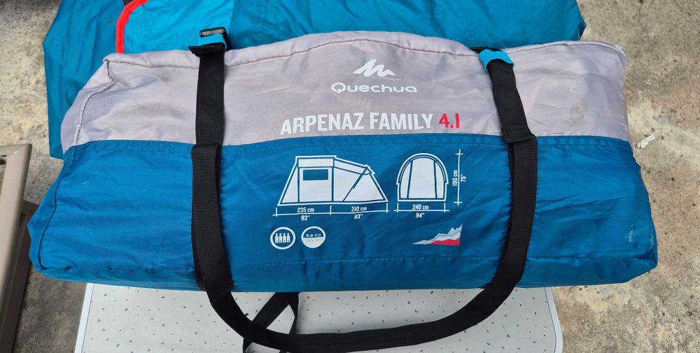 Cort de camping 4 locuri si 2 saltele