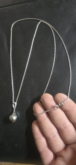 Colier argint perla Naturală