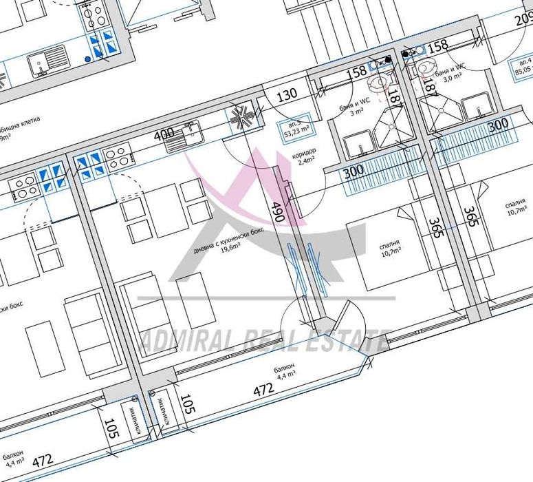 Продава се Двустаен апартамент в Варна, Възраждане 3 - 54 кв.м за 1686 €/кв.м - Снимка #1