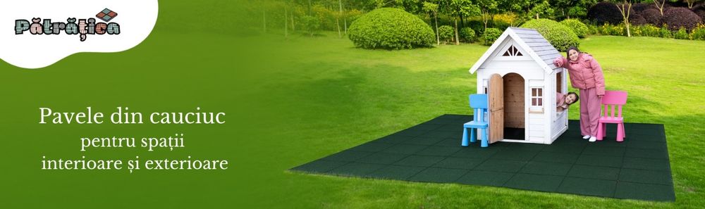 Pavele din cauciuc,  aleei grădină, spatii de joaca