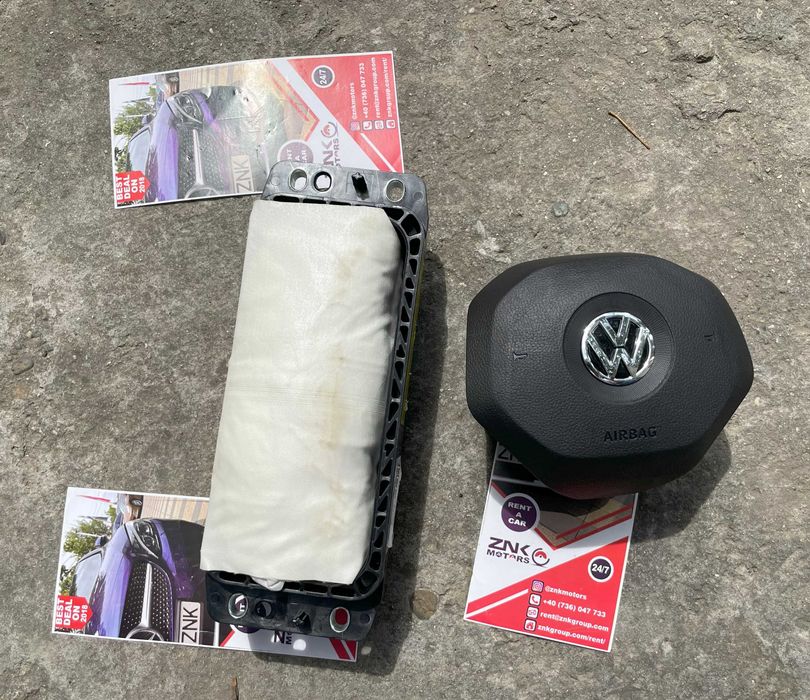 VW Passat / Arteon B8 facelift kit airbag volan pasager - set centuri