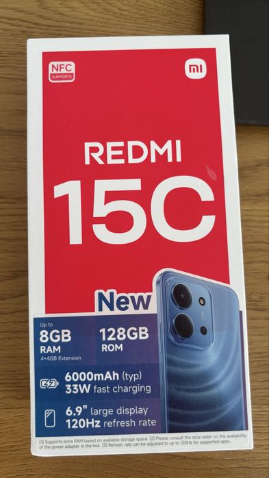 Телефон GSM XIAOMI REDMI 15C Mint 8GB RAM (4+4), 128 GB