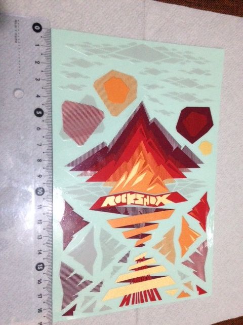 Set Stickere / abtibilduri deosebite ROCK SHOX ORIGINALE !