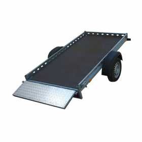 Remorca 750 kg 235x125cm dublu ax cu RAR si nr.provizoriu incluse