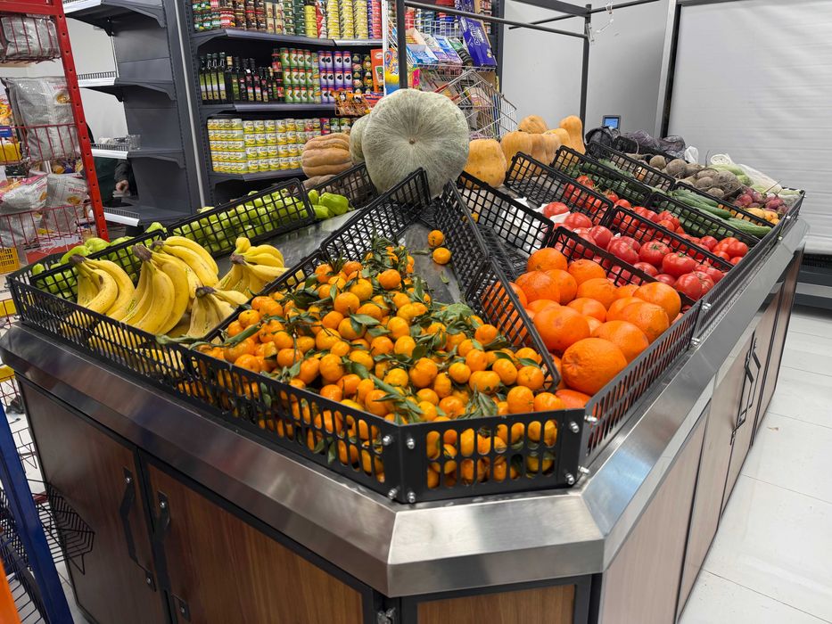 Meva-sabzavotlar uchun stellajlar | Стеллажи для фруктов и овощей