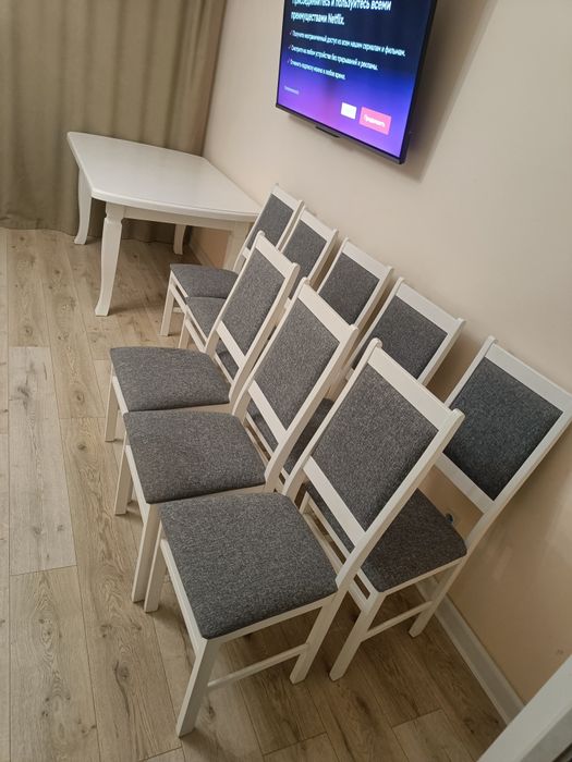 Стол раздвижной со стульями (РусМебель)