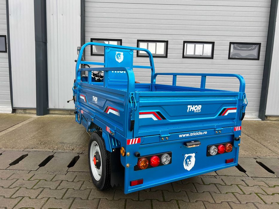 Triciclu STAR THOR electric cu bena basculabila Agramix NOU