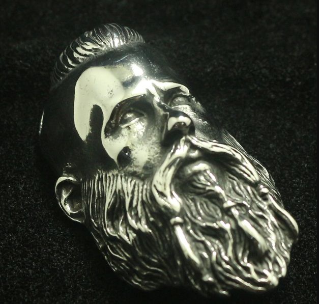 Pandantiv superb masiv CAP DE VIKING-biker/rider/Punk/Gotic-otel-5,5cm