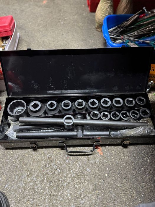 Trusa scule camion tubulare chei impact 17-50 mm 3/4 21 piese