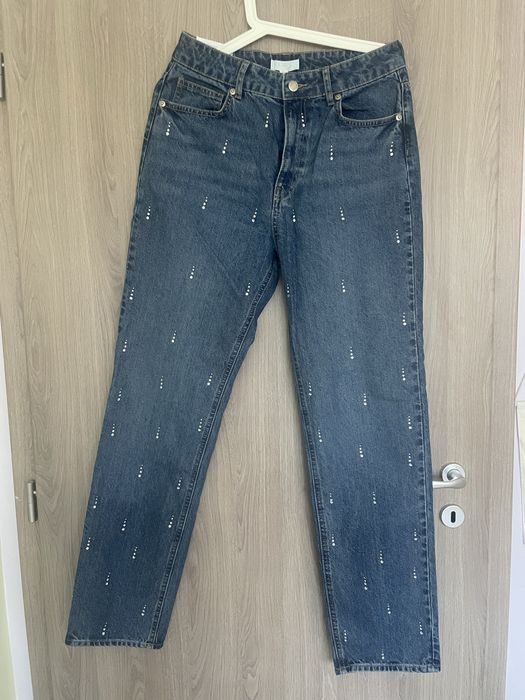 Дънки с камъчета H&M