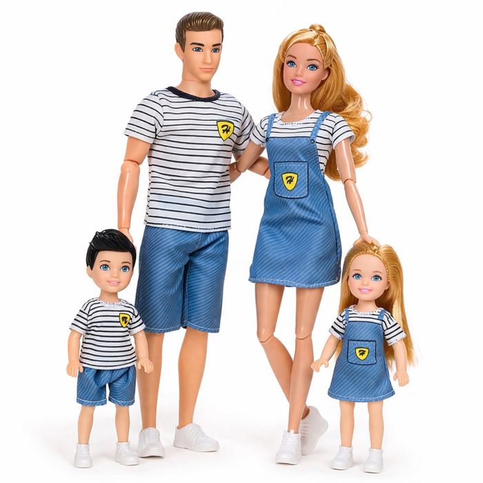 Кукольная семья (4 куклы)