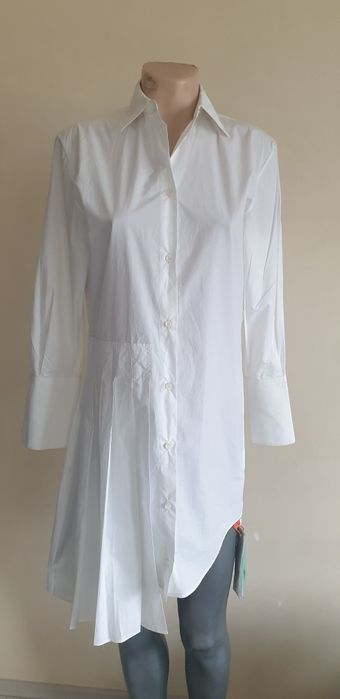 Off White Cotton Dress Italy  36 / S НОВО! ОРИГИНАЛ! Дамска  Рокля