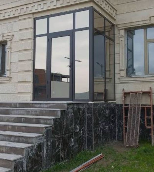 Витражы  тамбур окон и двери