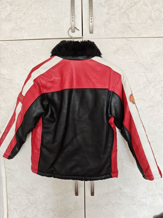 Кожено яке Ferrari Silverstone за момче